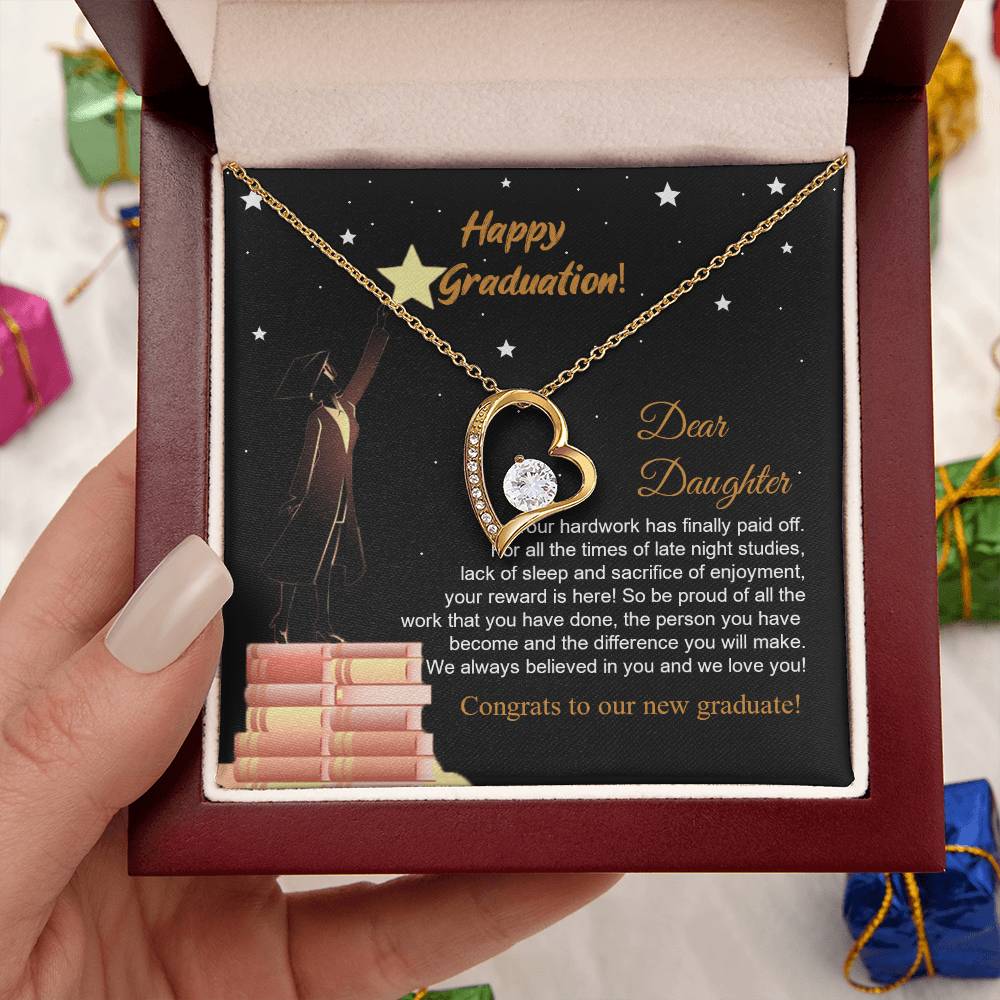 Class Of 2022 Graduation Necklace For Her Parents To Daughter Gift Congratulation Gift To Daughter Daughters Birthday Unique Grown Up Daughter Forever Love Necklace