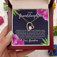 To My Granddaughter... I Love You Forever And Always Necklace From Grandma Forever Love Necklace