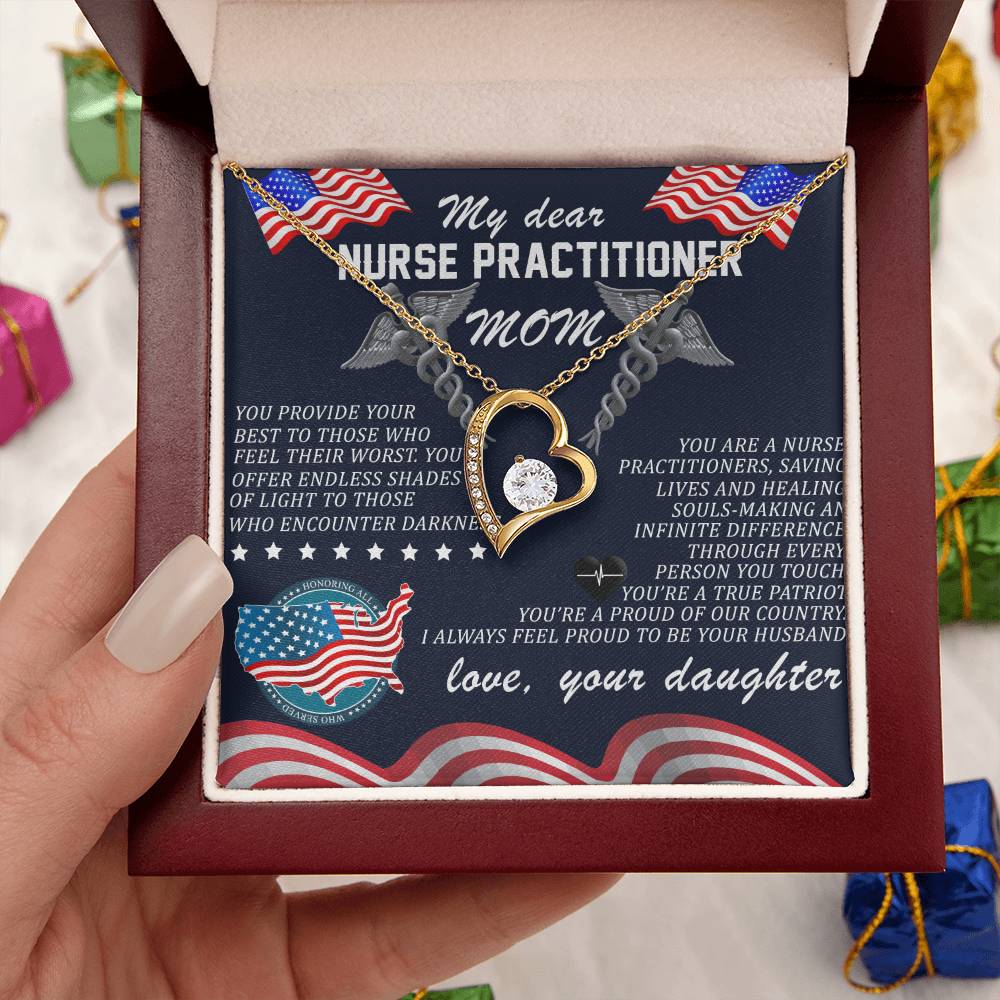 To My Beautiful Mom! Love Your Daughter. Forever Love Necklace