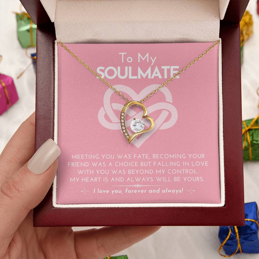 Forever Love Heart Necklace My Heart Is And Always Will Be Yours.......... To Soulmate Forever Love Necklace
