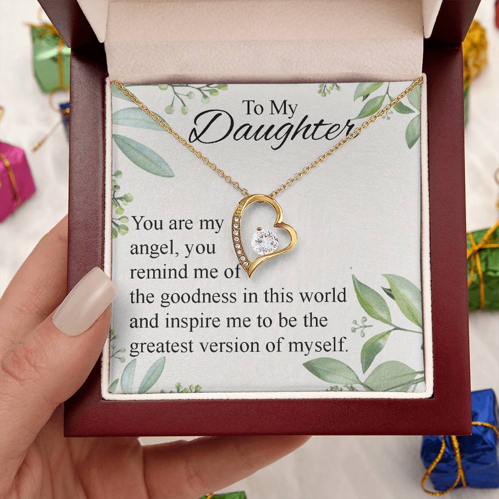 To My Daughter Necklace Father Daughter Necklace Father To Daughter Birthday Gift Gifts To Daughter From Dad Dad To Daughter Necklace (2) Forever Love Necklace