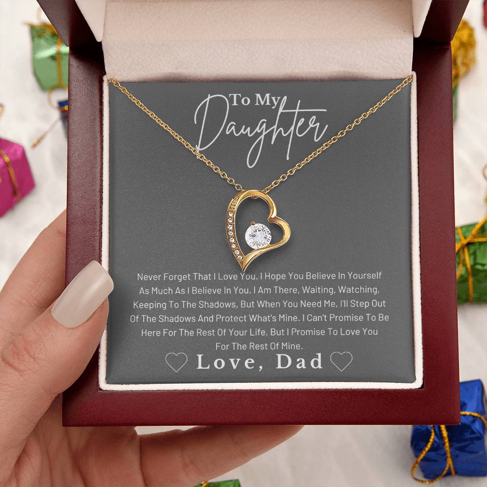 Dad To Daughter Forever Love Necklace Forever Love Necklace