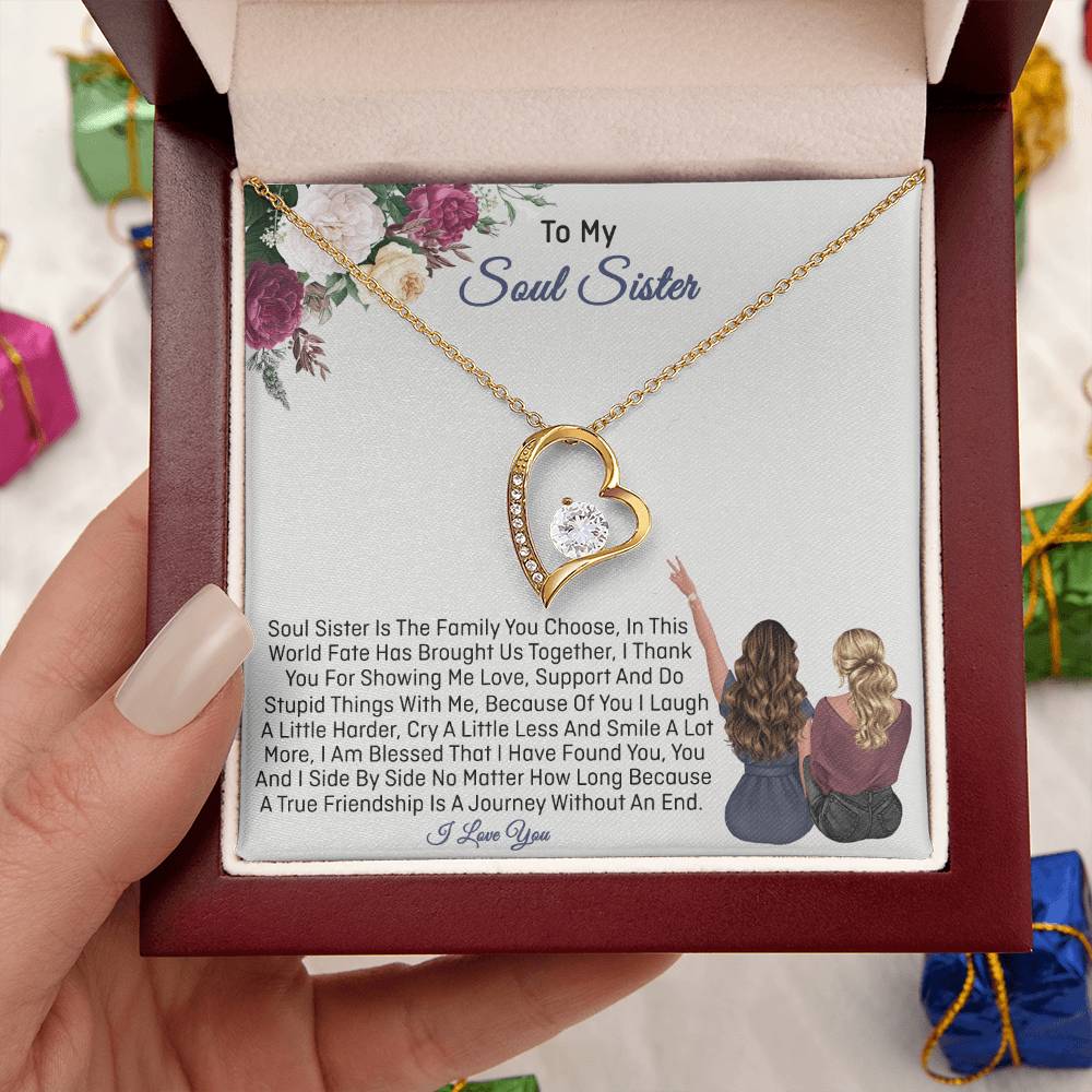 Soul Sister Gifts Sister Necklace 1 Forever Love Necklace