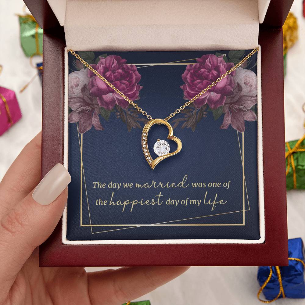 The Day We Married Forever Love Necklace