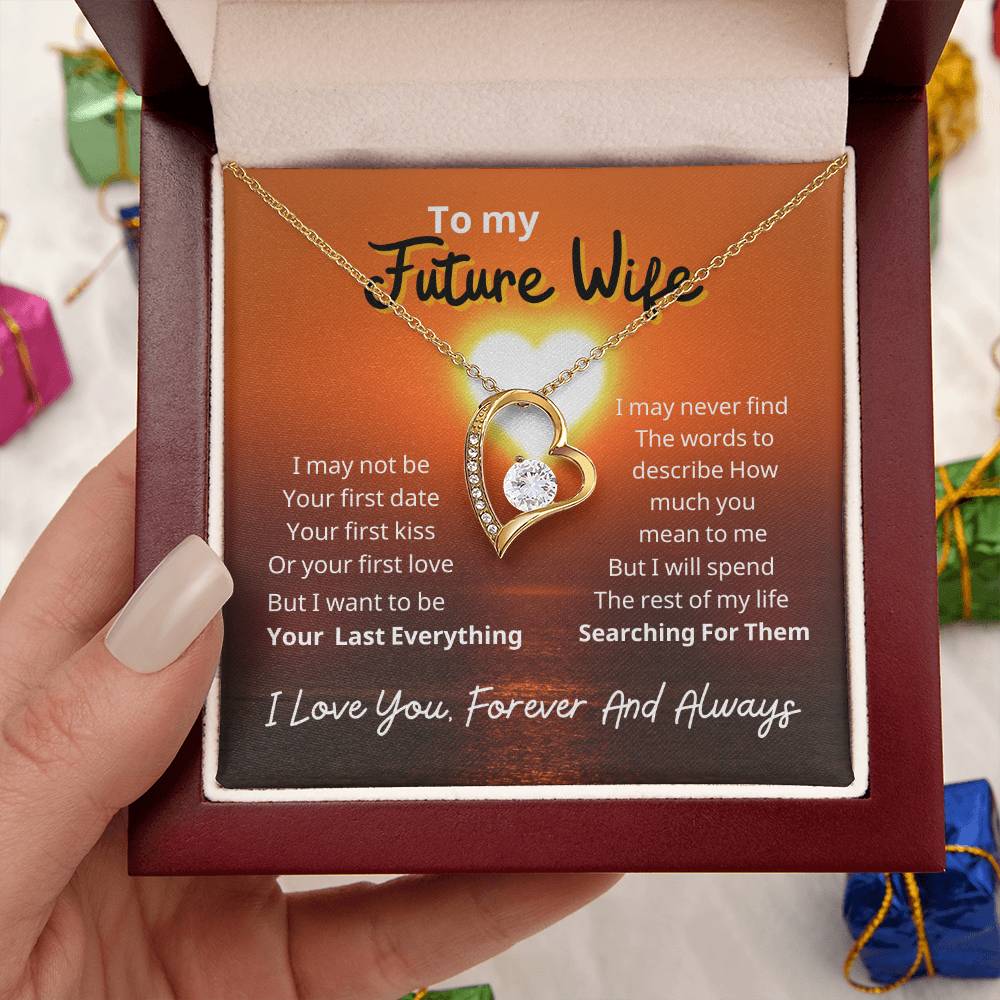 To My Future Wife I Love You To My Wife Necklace Gift Anniversary Gift Gifts For Her Valentines Gift For Wife Birthday Gift Forever Love Necklace