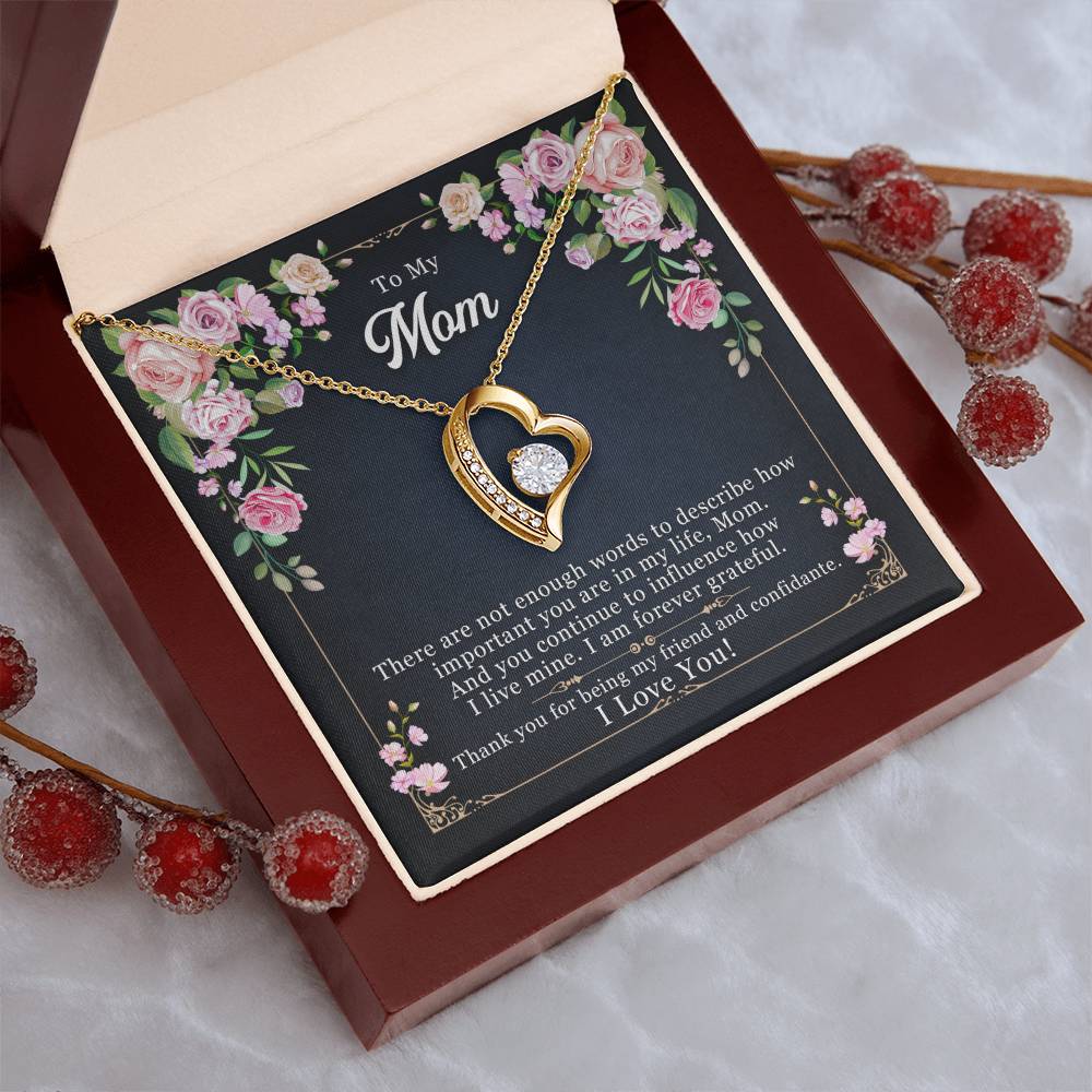 To My Mom - Forever Necklace - Influence How I Live Mine Forever Love Necklace