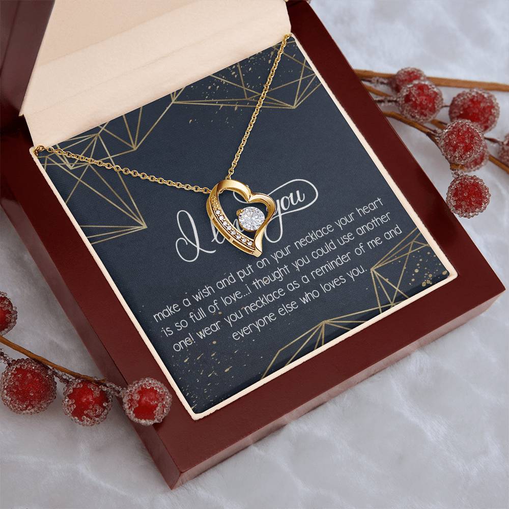 I Love You Necklace To My Girlfriend Necklace Necklace For Future Wife Necklace For Friend Best Friend Necklace Bff Necklace Gift Forever Love Necklace