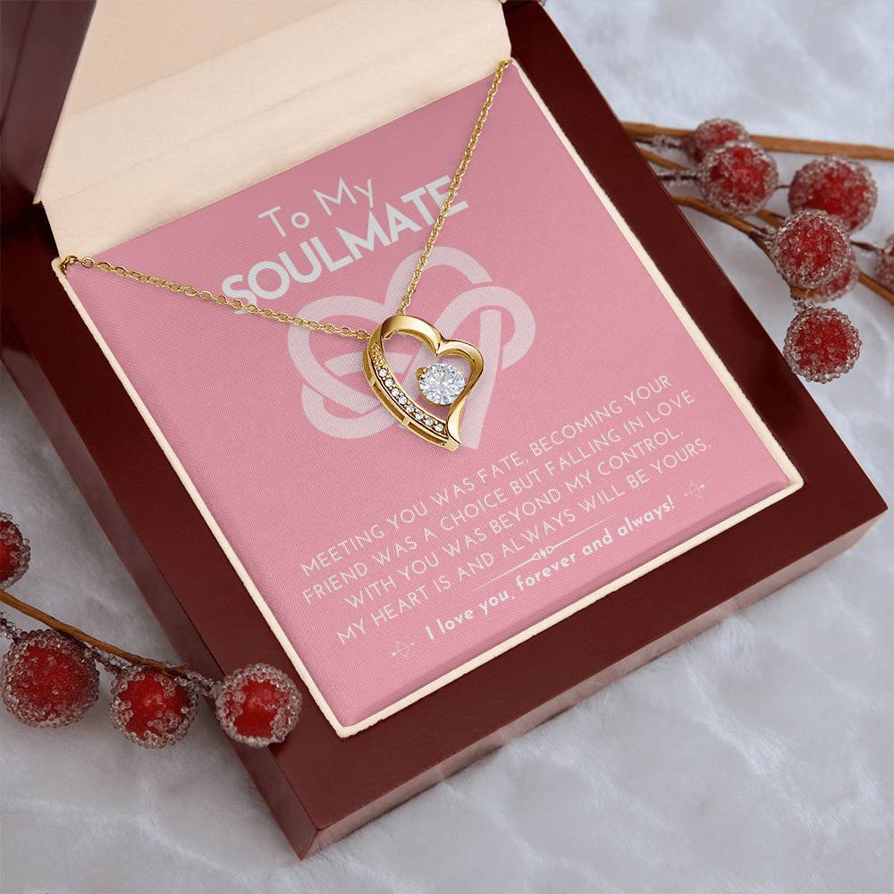 Forever Love Heart Necklace My Heart Is And Always Will Be Yours.......... To Soulmate Forever Love Necklace