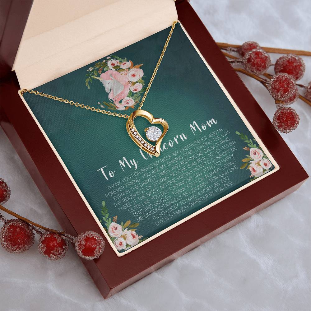 Customize Gift To My Mom Necklace Birthday Valentines Gift To My Mother Mom Necklace To My Mom Necklace To My Mom Mom Birthday Card Forever Love Necklace
