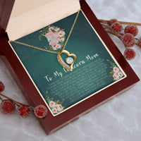 Customize Gift To My Mom Necklace Birthday Valentines Gift To My Mother Mom Necklace To My Mom Necklace To My Mom Mom Birthday Card Forever Love Necklace