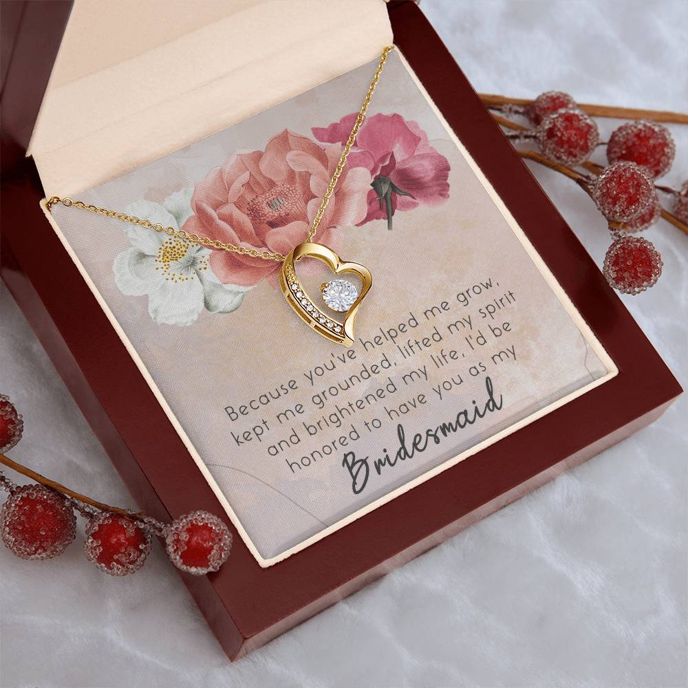 Unique Bridesmaid Jewelry-Bridesmaid Accessories Jewelry Forever Love Necklace