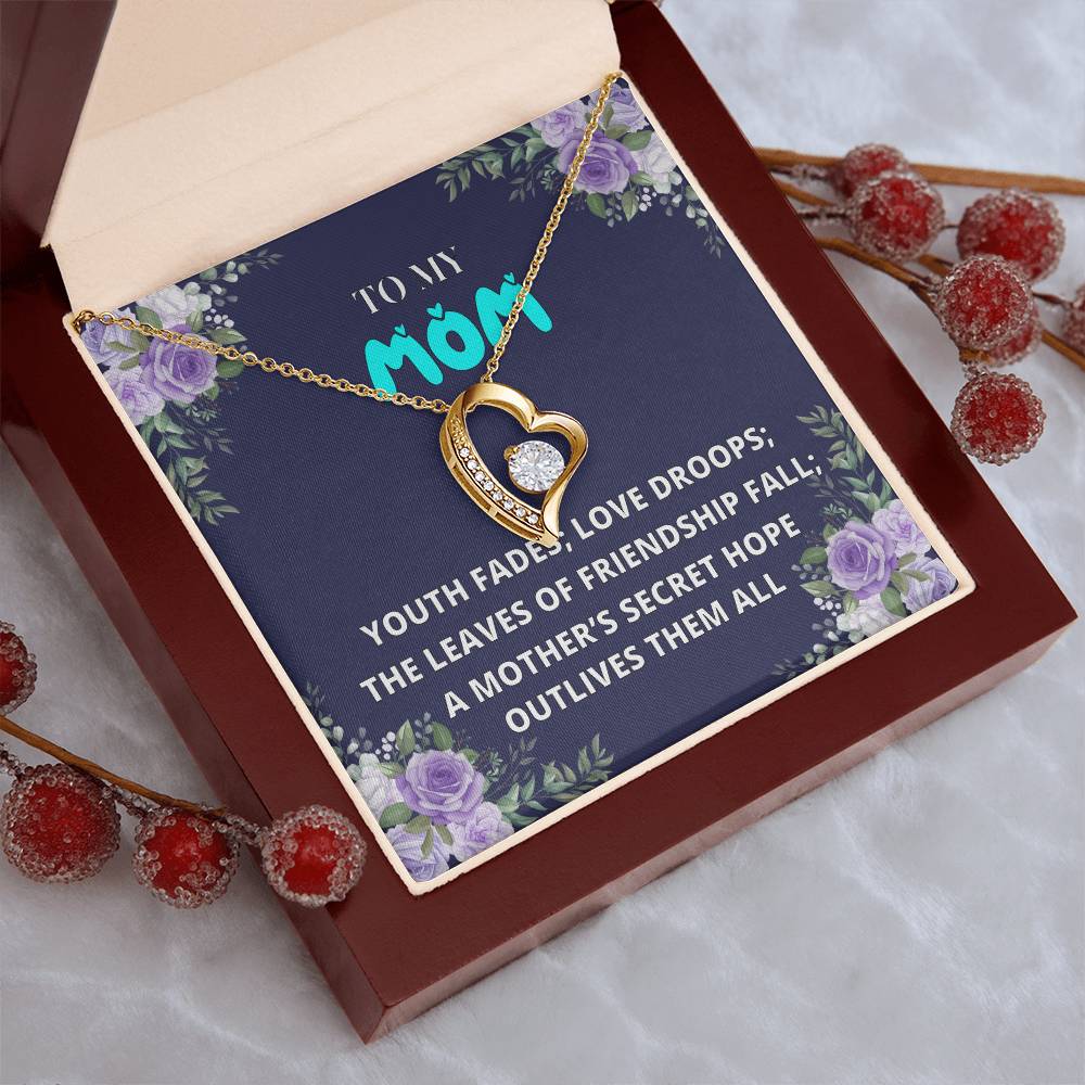 To My Mom Mother Necklace Gift For Mother Xmas Christmas Customize Gift To My Mom 6 1 Forever Love Necklace