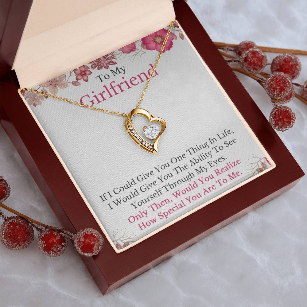 To My Girlfriend - Always Special In My Eyes Necklace Forever Love Necklace