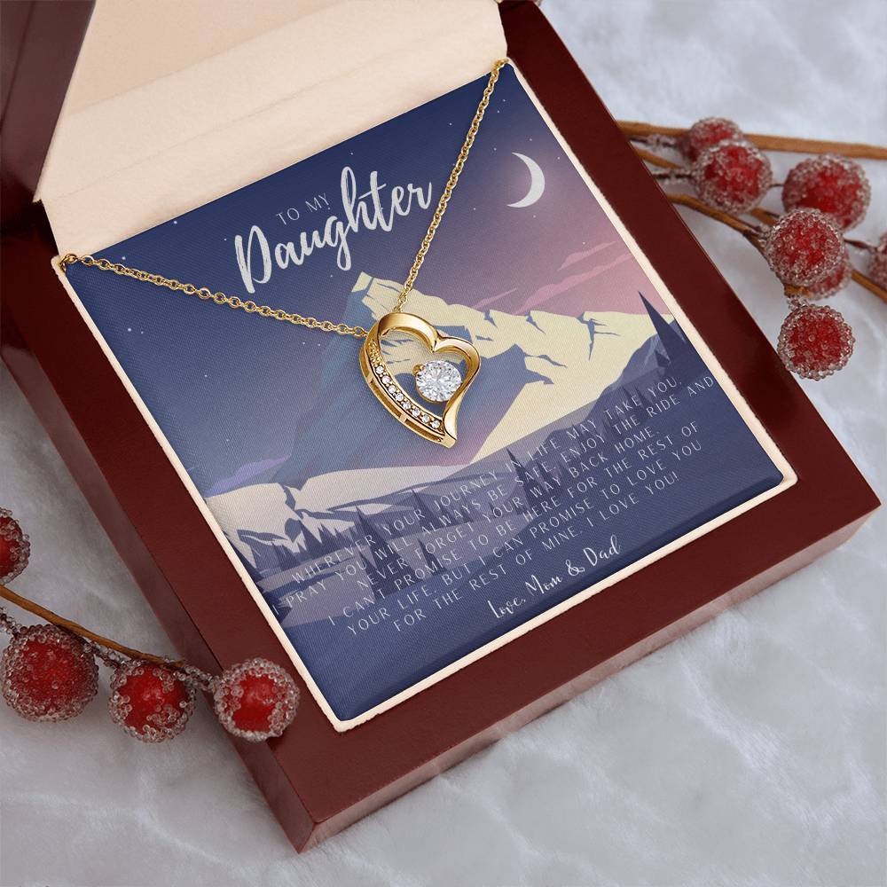 Daughter Mother's Day Gift To My Daughter Necklace From Mom Dad Grown Up Daughter Gift From Mom Gift For Daughter From Dad Mom Daughters Birthday Gift Forever Love Necklace