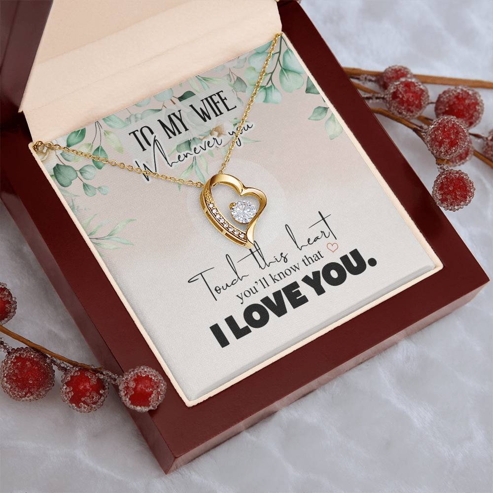 Gift For Wife I Love You Forever Love Necklace