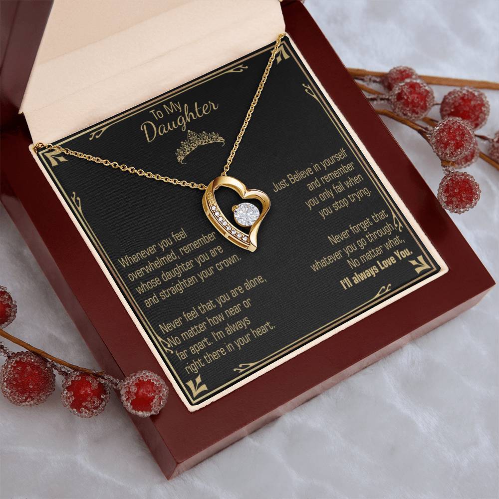 A Gift For Daughter Believe In Yourself Forever Love Necklace