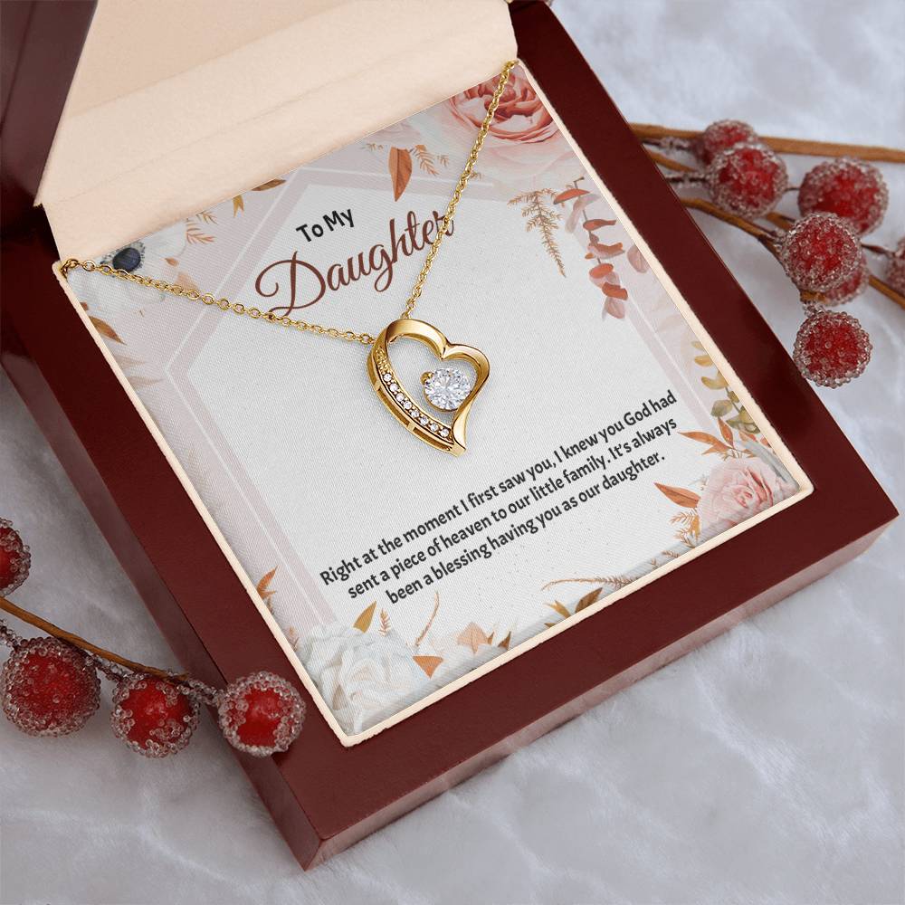 To My Daughter Necklace Father Daughter Necklace Father To Daughter Birthday Gift Gifts To Daughter From Dad Dad To Daughter Necklace (3) Forever Love Necklace