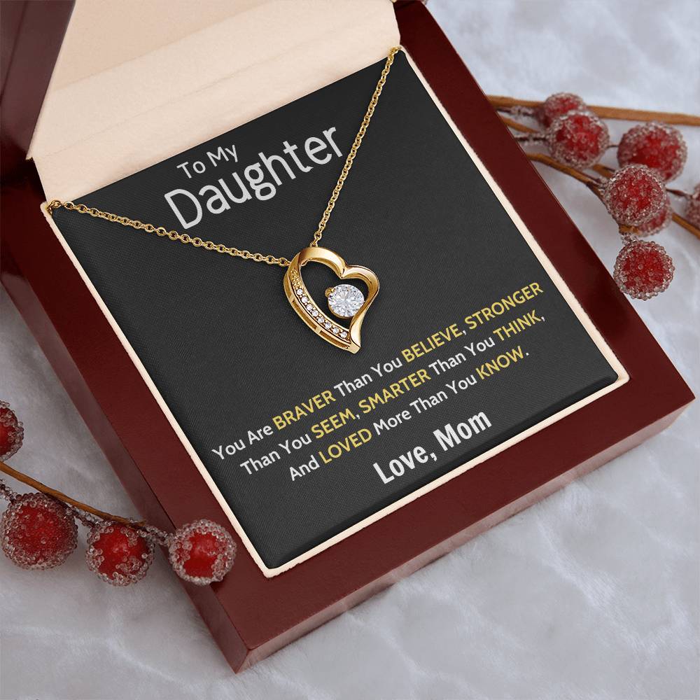 To My Daughter Beautiful Chapters Daughter Necklace Gift For Daughter Xmas Christmas Daughter Gift From Mom 6 1 Forever Love Necklace