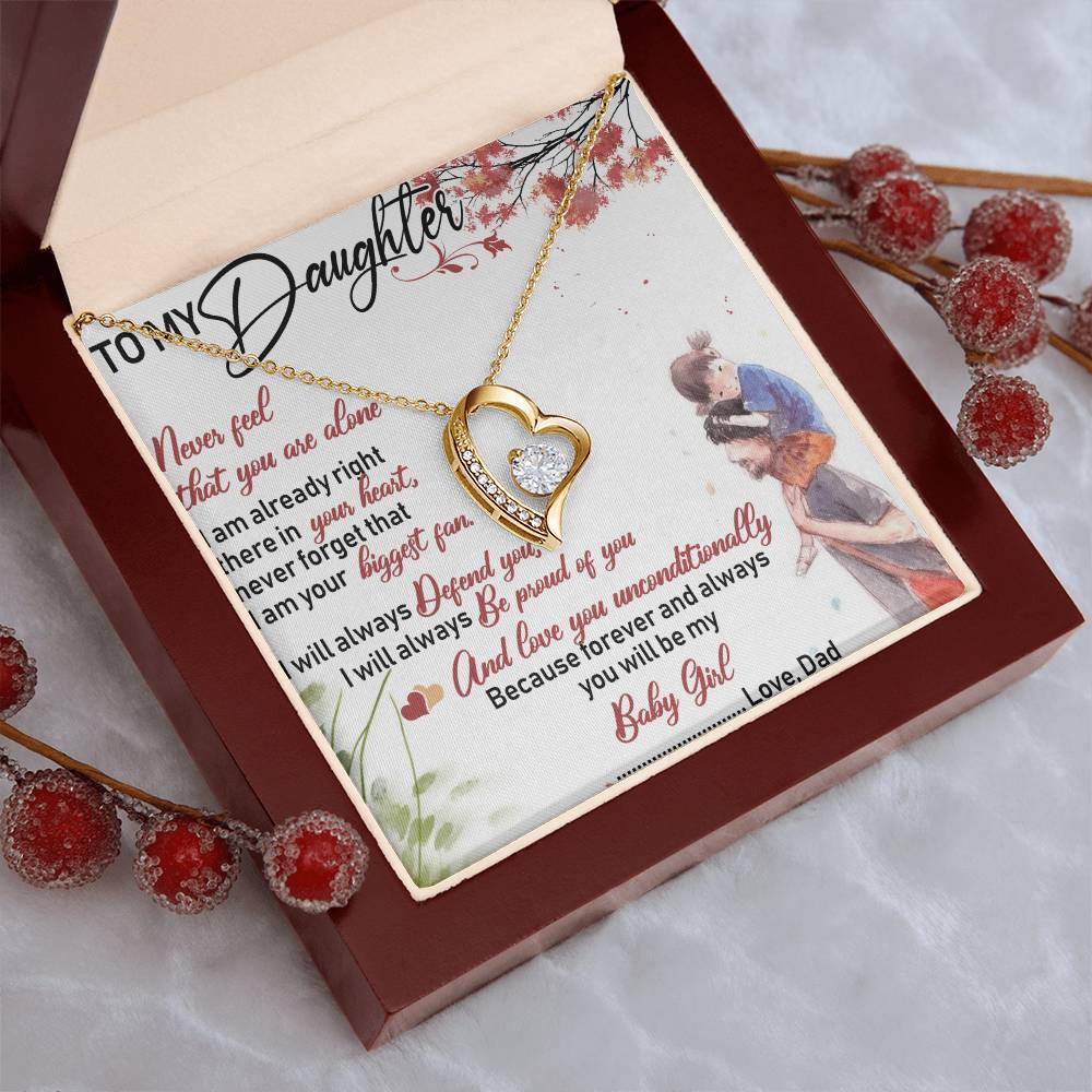 To My Daughter Necklace Gifts Dragonfly Necklace Father Daughter Necklace Father To Daughter Birthday Gift Gifts To Daughter From Dad Forever Love Necklace