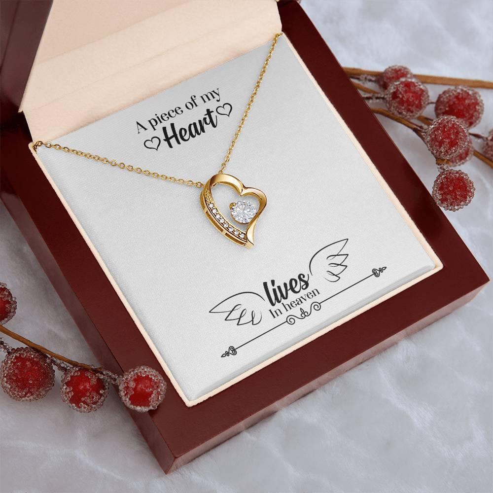 A Piece Of My Heart Lives In Heaven Necklace 1 Forever Love Necklace