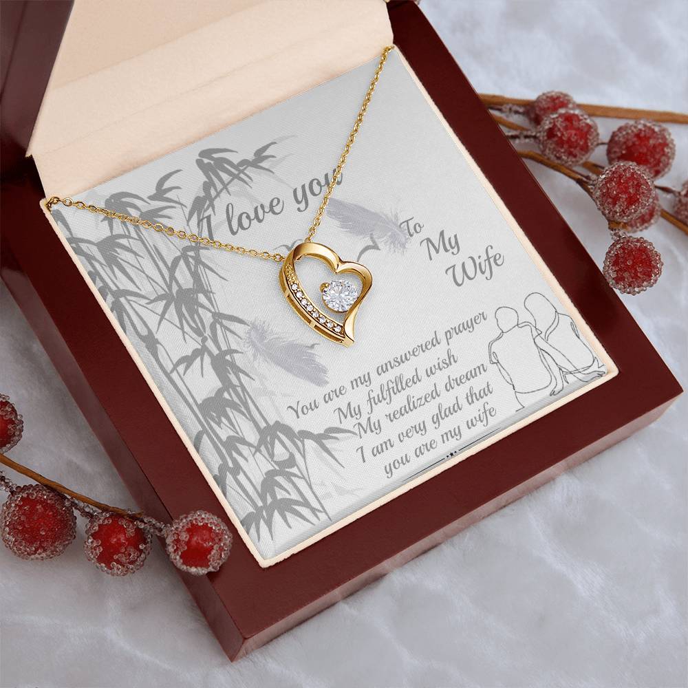 Gift For Wife You Are My Answered Prayer Necklace 1 Forever Love Necklace