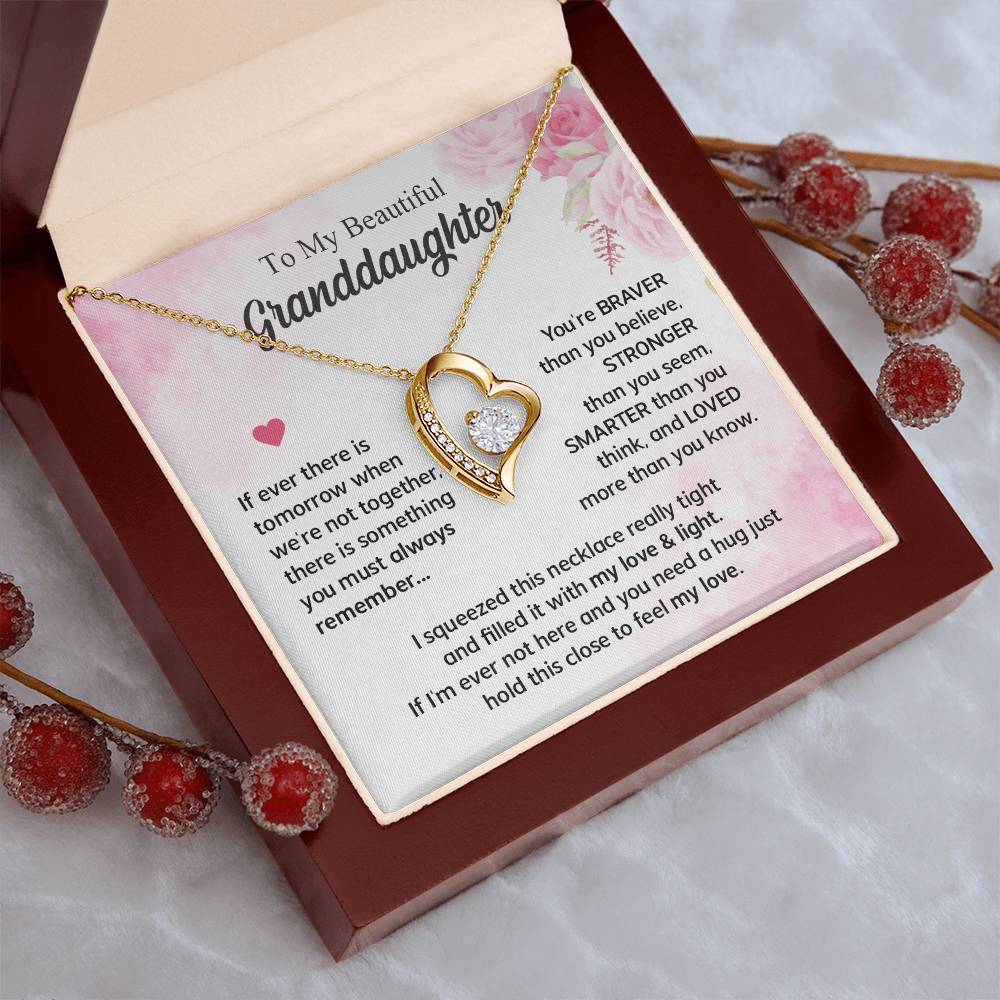 Gifts For Granddaughter Forever Love Necklace