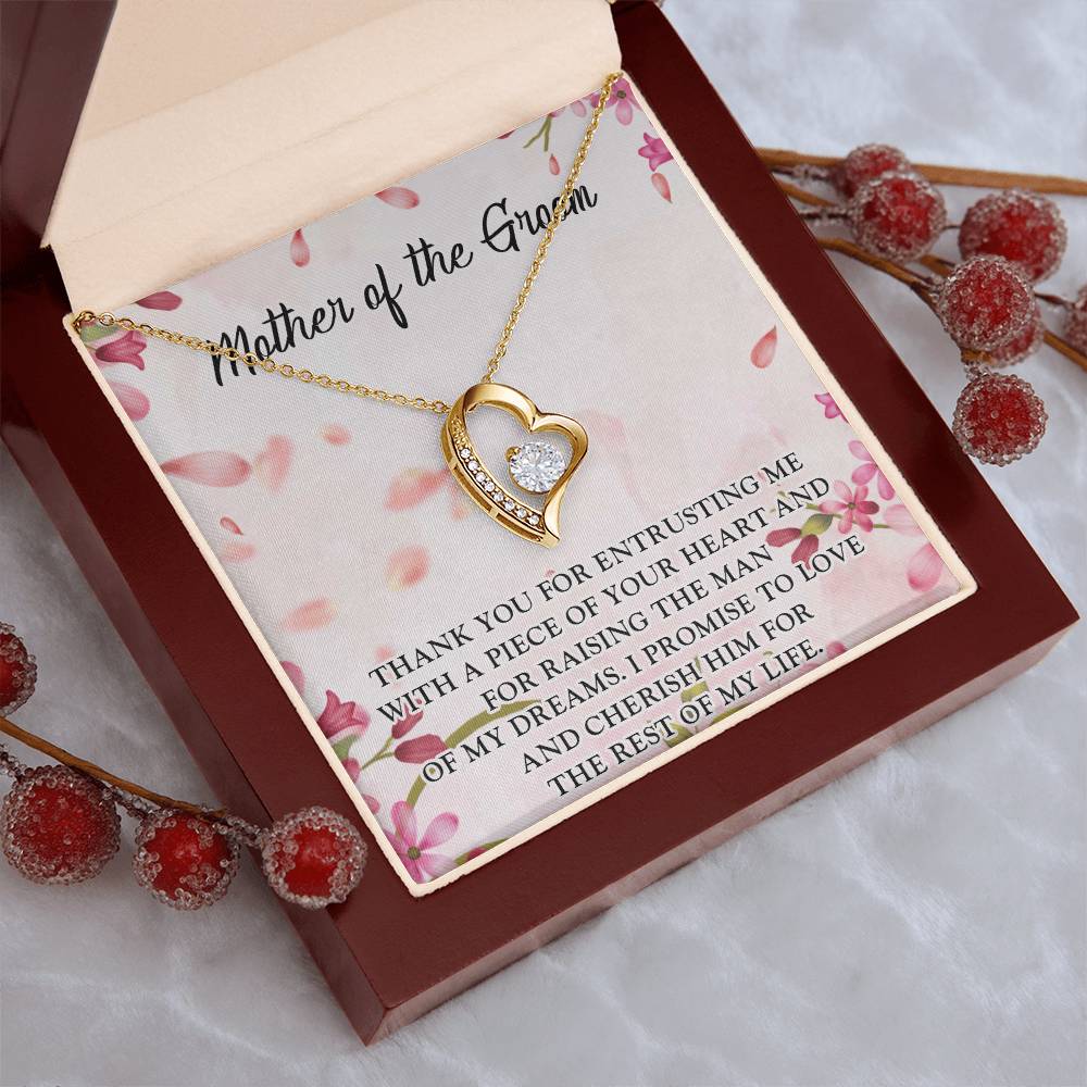 Mother In Law Wedding Gift From Bridemother In Law Birthday Gift Mother In Law Wedding Day Gift Mother Of The Groom Forever Love Forever Love Necklace
