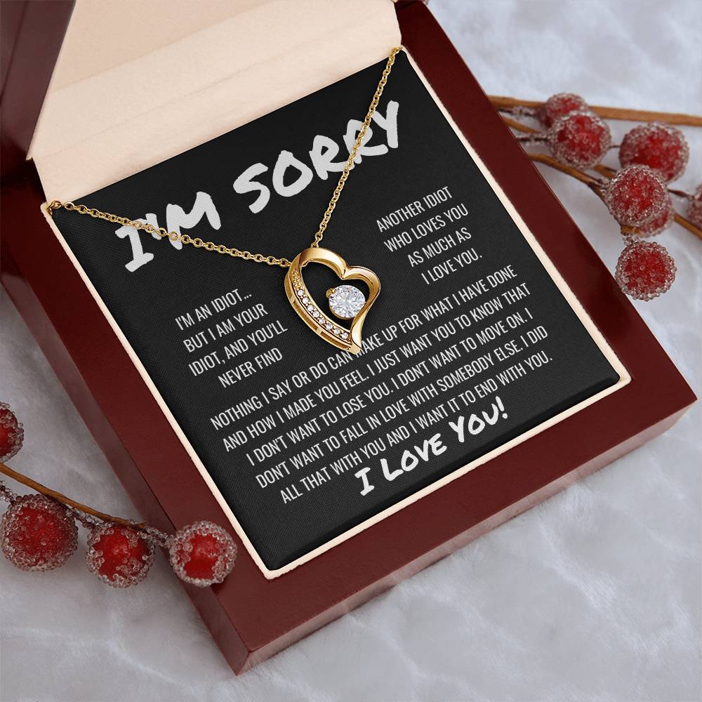 Sorry Apology Necklace 1 Forever Love Necklace