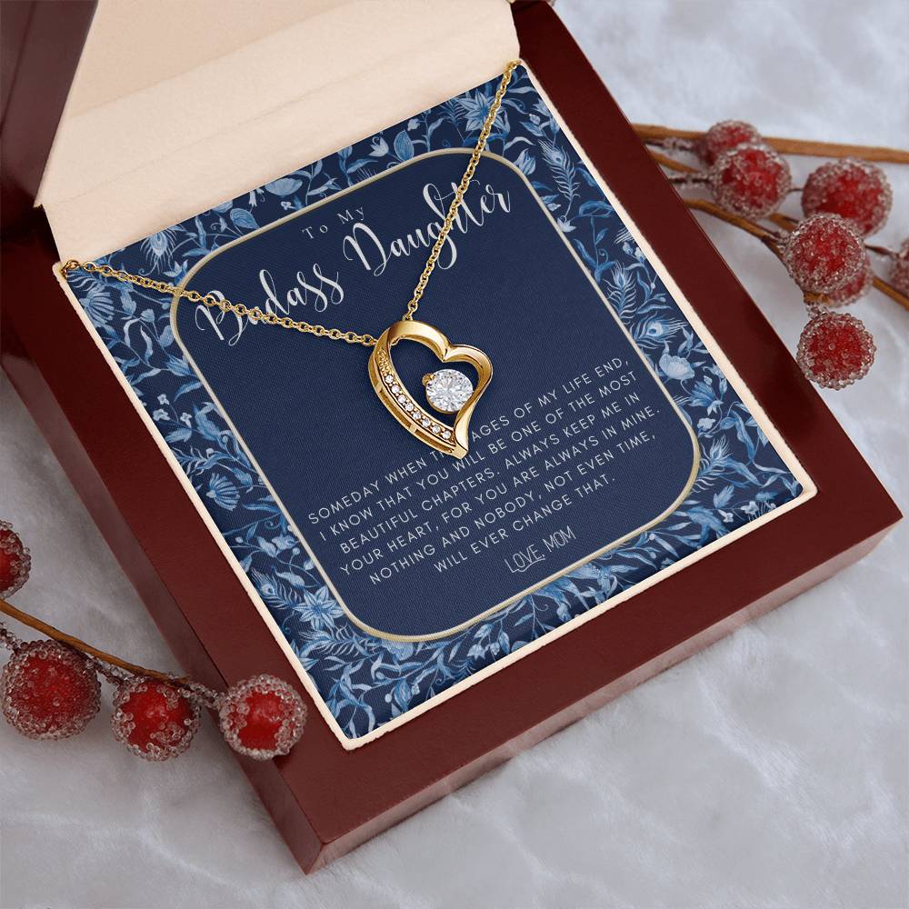 Badass Daughter Gift To My Daughter Necklace From Mom Grown Up Daughter Gift From Mom Gift For Daughter From Mom Forever Love Necklace
