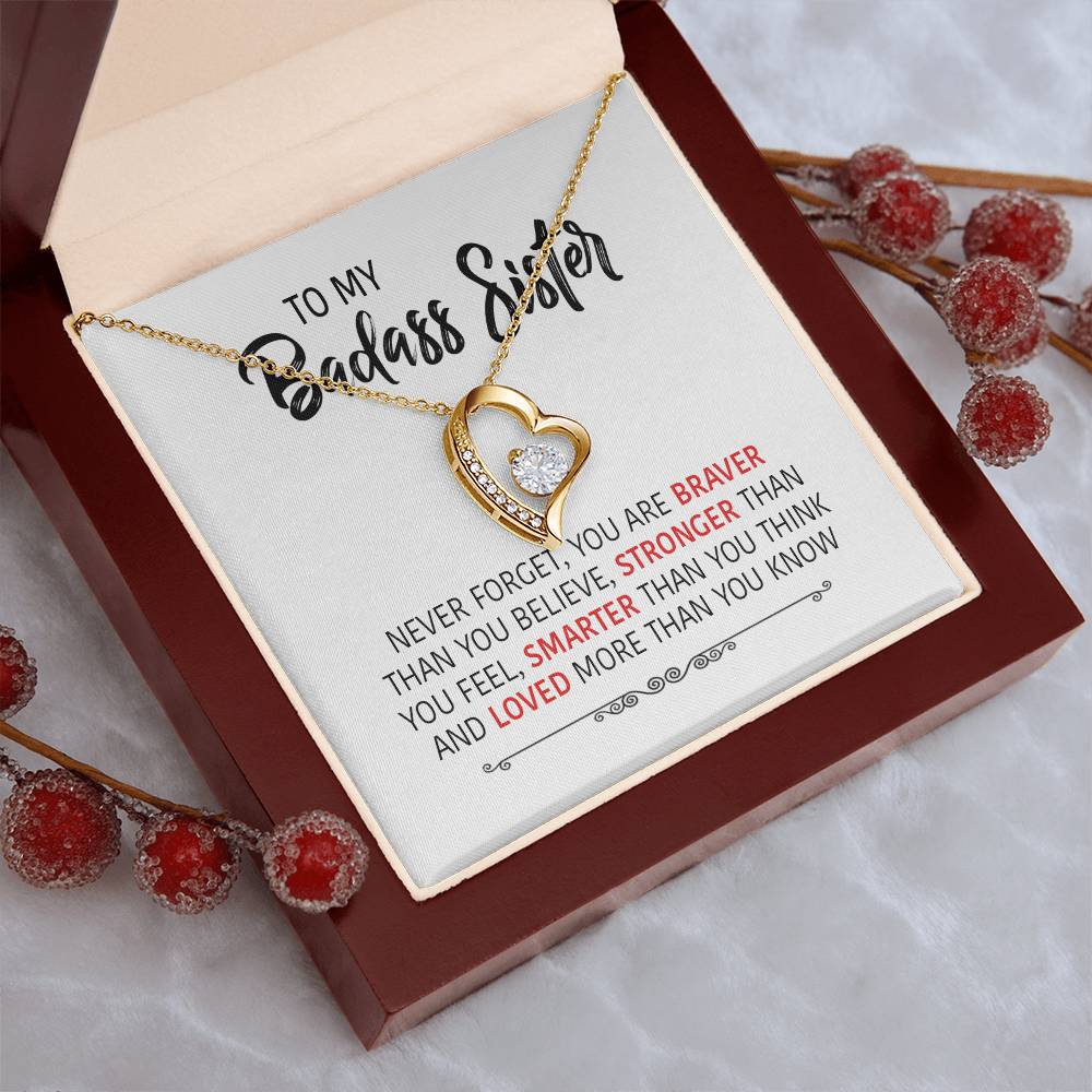 Perfect Gift For Your Sister Forever Love Necklace