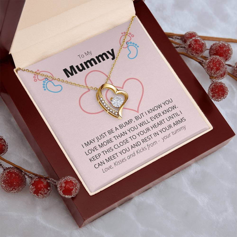 New Mum Necklace Pregnancy New Baby New Mum Gift First Time Mum Necklace Mum To Be Necklace Pregnant Wife Gift Forever Love Necklace