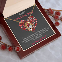 To My Beautiful Wife Gift From Husband 925 Sterling Silver Pendant 1 Forever Love Necklace