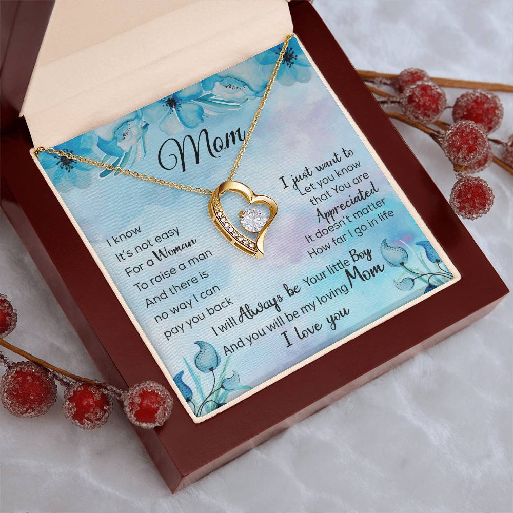 To My Mom Necklace Sentimental Gifts For Mother Thank Mothers Day Birthday Forever Love Necklace