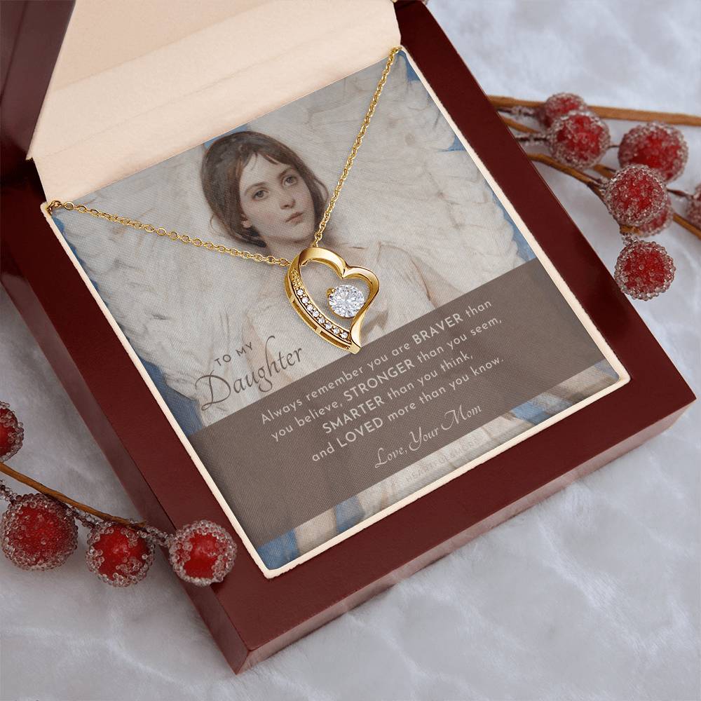 To My Daughter Always Remember Gift For Daughter From Mom Daughter Birthday Graduation Christmas Present Forever Love Necklace