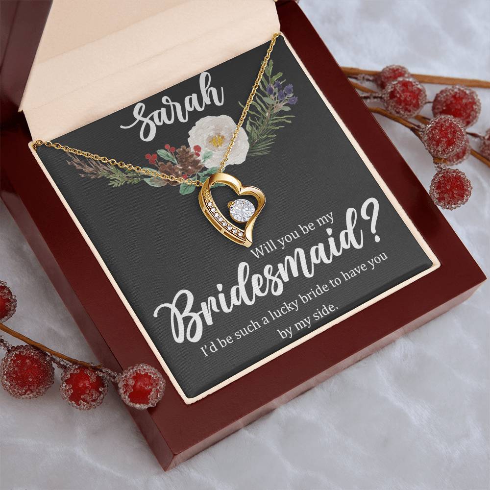 Bridesmaid Forever Love Necklace