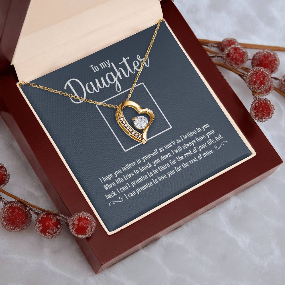 To My Daughter Necklace Father Daughter Necklace Father To Daughter Birthday Gift Gifts To Daughter From Dad 1 Forever Love Necklace