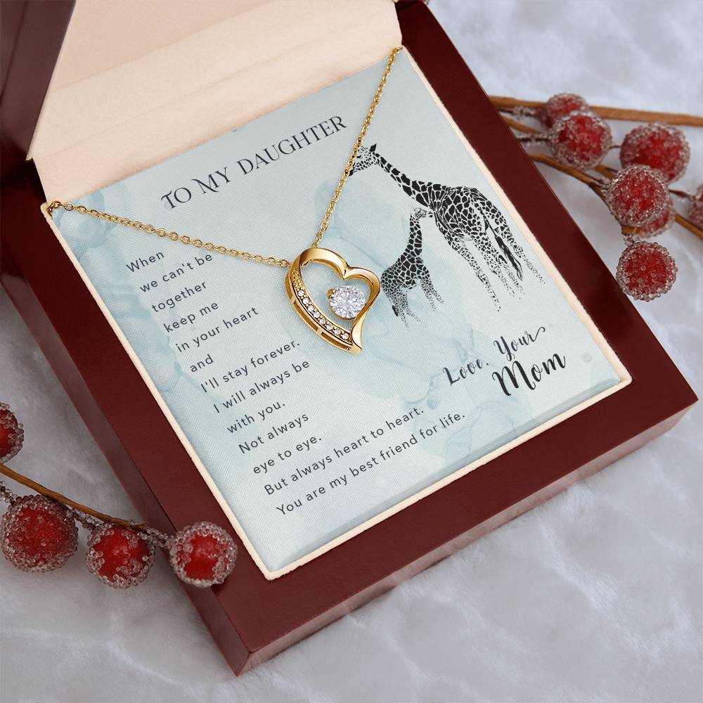 To My Daughter Beautiful Chapters Forever Love Necklace Daughter Necklace Gift For Daughter Xmas Christmas Daughter Gift From Mom 2 Forever Love Necklace