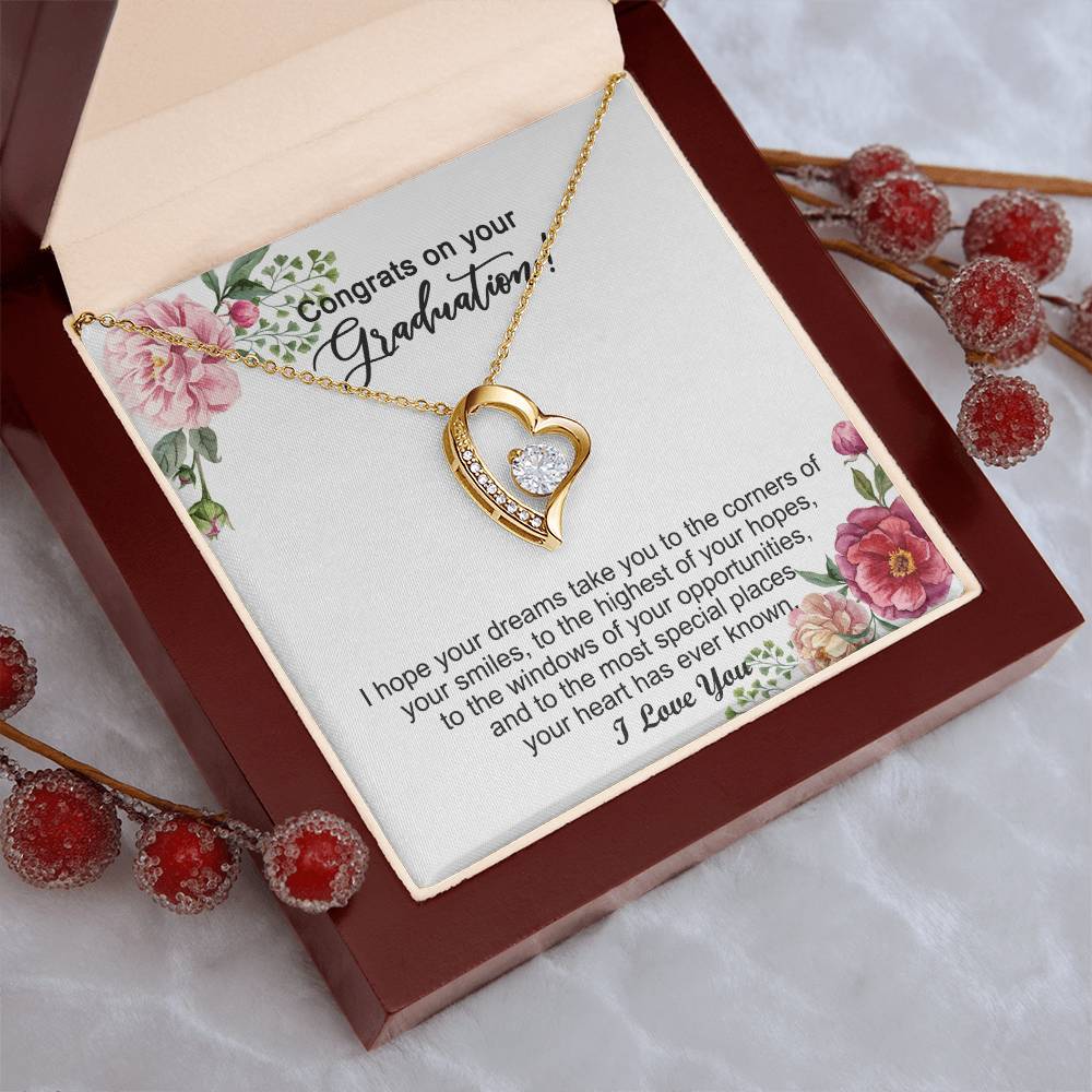 Graduation Gift For Girls Graduation Day Necklace 1 Forever Love Necklace