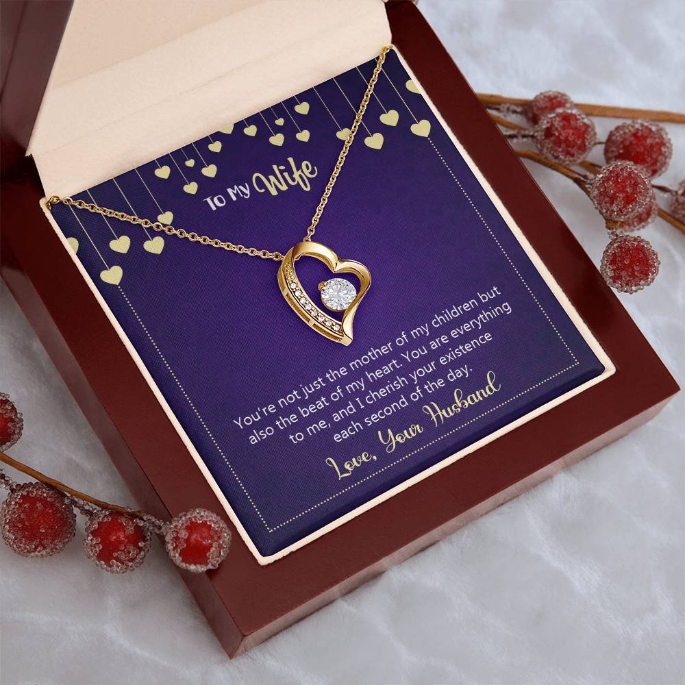 To My Wife Happy Anniversary You're Not Just The Mother Of My Children Necklace 1 Forever Love Necklace