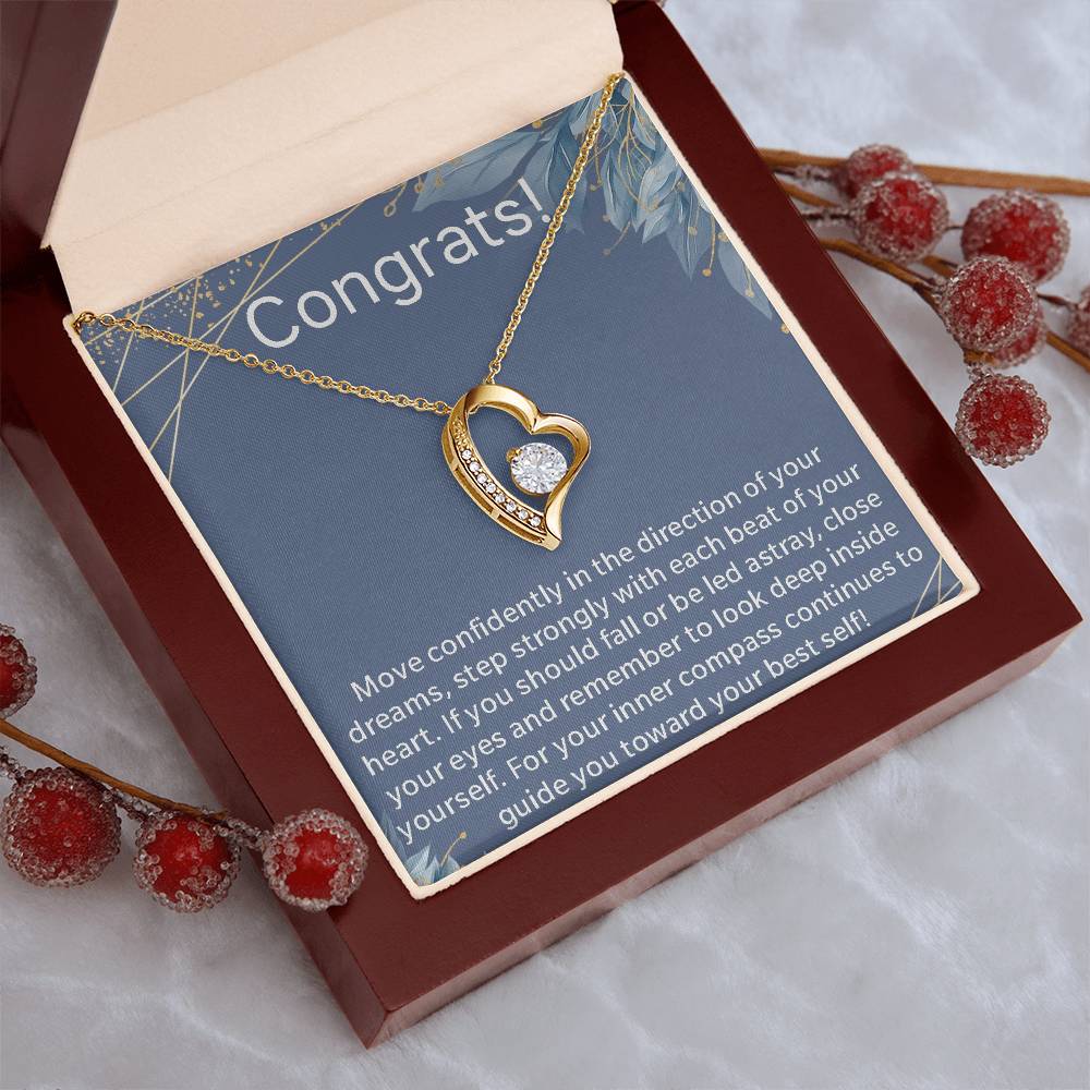 Graduate Graduation Present For Her New Chapter Motivational Necklace Gift For New Graduate Congratulations Gift New Chapter In Life Journey Forever Love Necklace