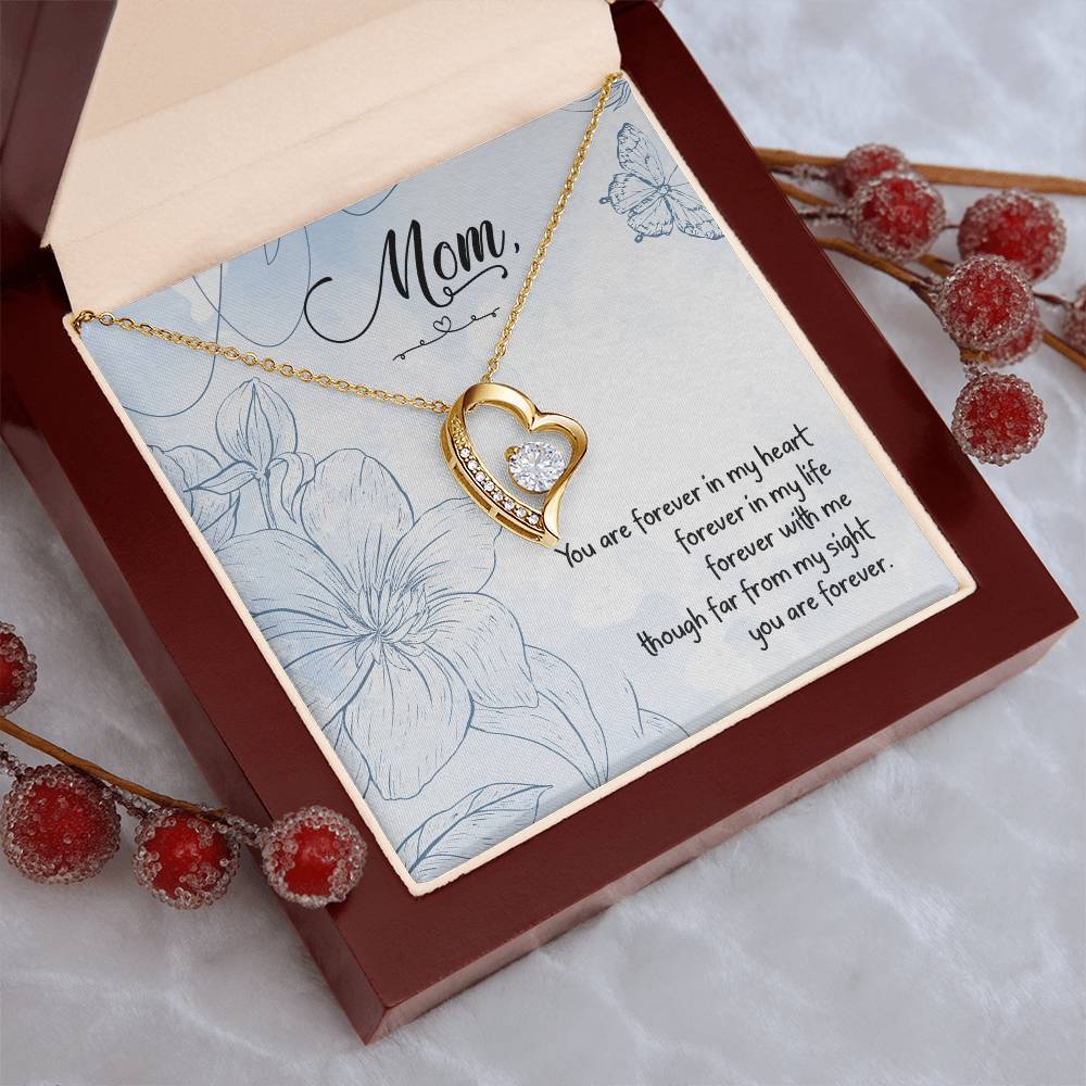 Mom You Are Forever In My Heart Forever In My Life Forever Love Necklace