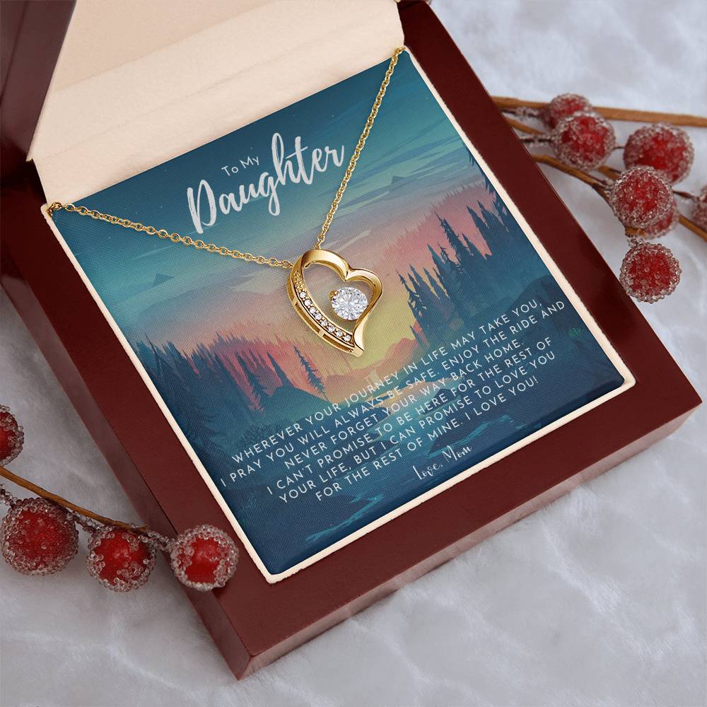 To My Daughter Necklace From Mom Grown Up Daughter Gift From Mom Gift For Daughter From Mom Daughters Birthday Gift Forever Love Necklace
