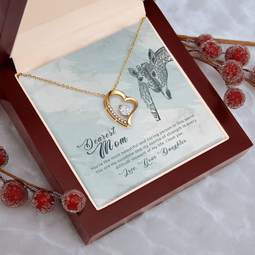To My Mom Forever Love Necklace Mother Necklace Gift For Mother Xmas Christmas Customize Gift To My Mom 6 Forever Love Necklace
