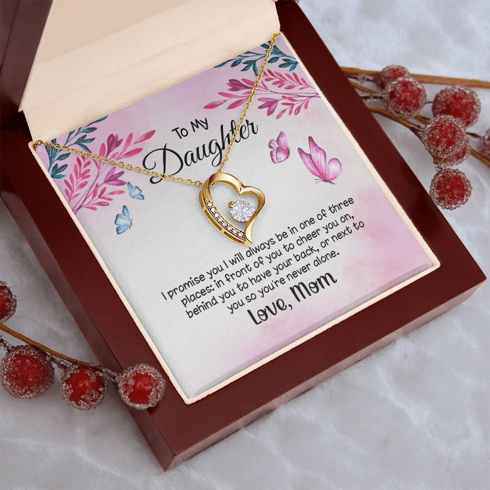 To My Daughter I Promise You Forever Love Necklace