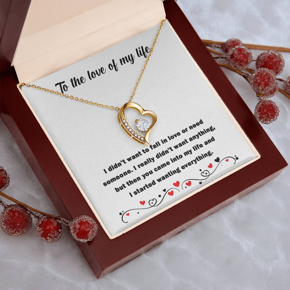 You Came Into My Life Forever Love Necklace