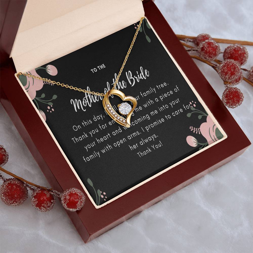 Mother Of The Bride Gift From Groom Mother In Law Wedding Gift From Groom Wedding Gift For Mother In Law From Groom Wedding Forever Love Necklace