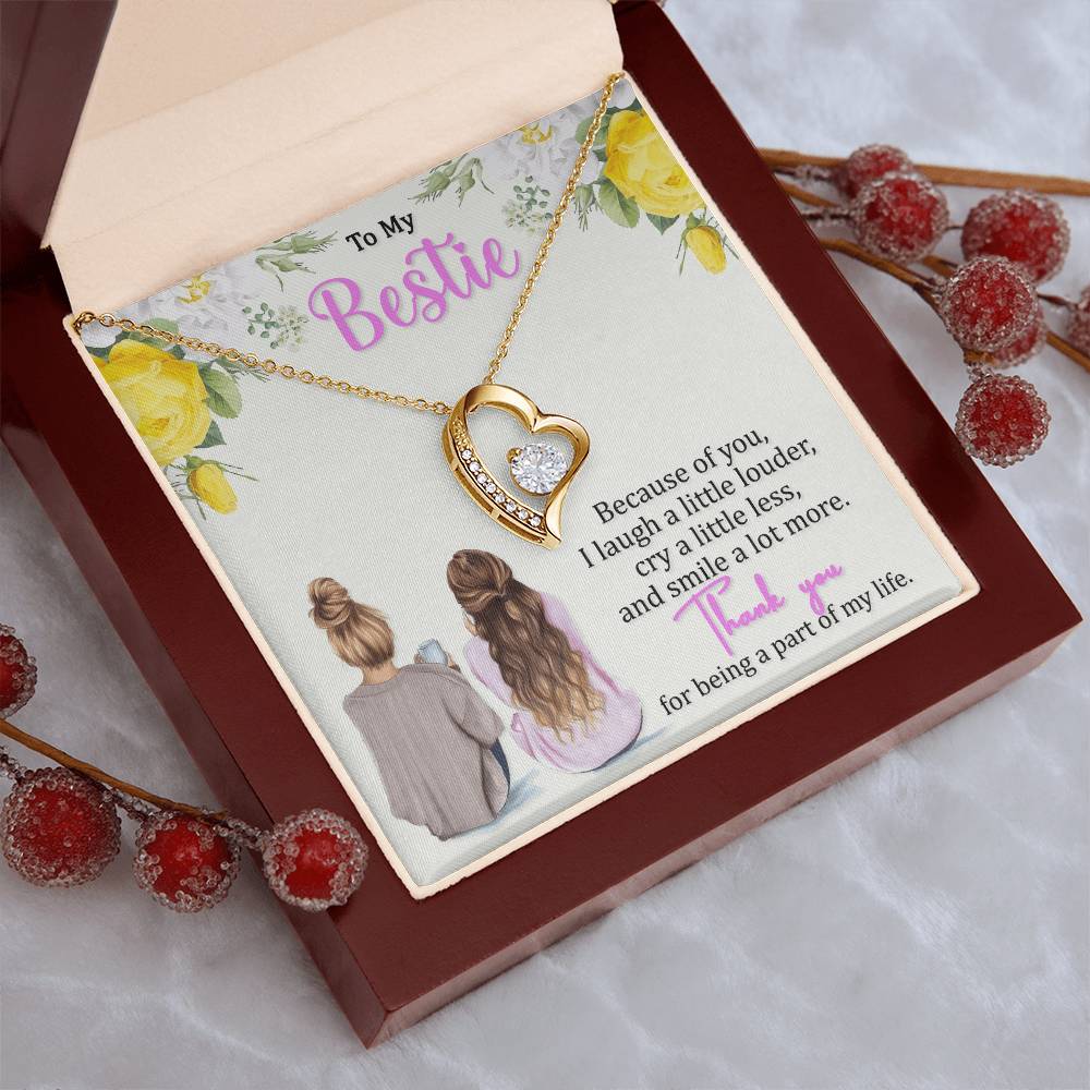 Smile A Lot More Best Friend Necklace For Women Forever Love Necklace