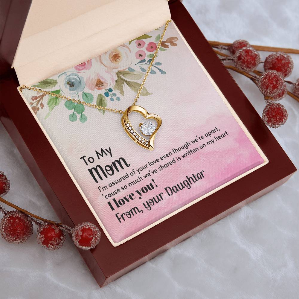To My Mom Forever Love Necklace Mother Necklace Gift For Mother Xmas Christmas Customize Gift To My Mom Forever Love Necklace