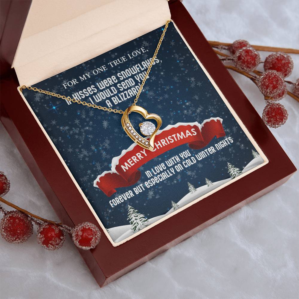 Forever Love Necklace To My One True Love Christmas Blizzard 1 Forever Love Necklace