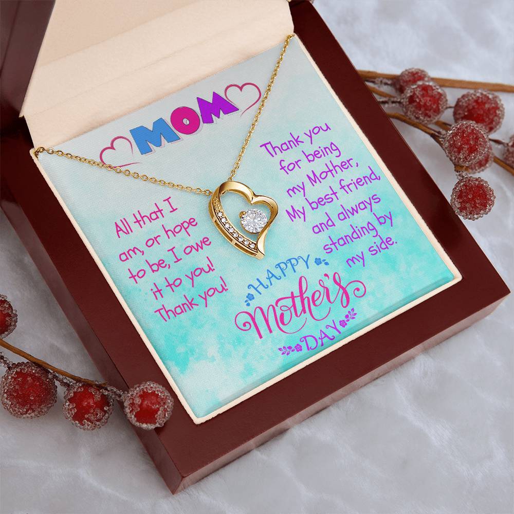 Mummy To Be Necklace Gift New Mum Gift To My Mummy Gift From Unborn Baby New Mom Gift From Husband Baby Bump Gift New Mommy Gift Idea 2 Forever Love Necklace